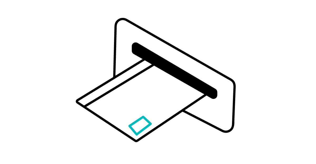 Illustration of letter being put in letter box